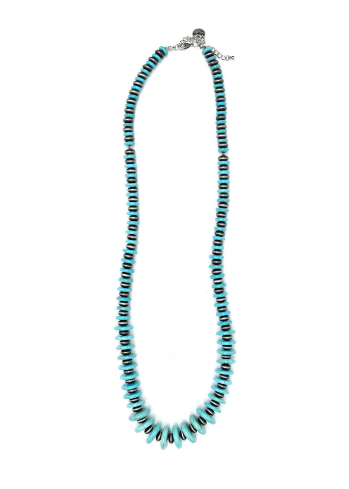 Collar Discos Turquesa Vintage