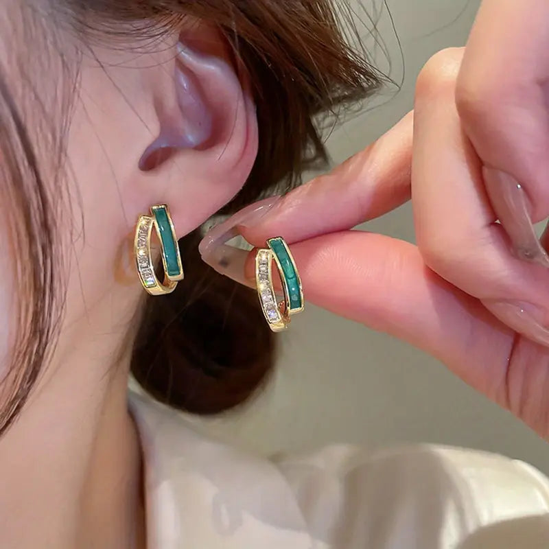 Pendientes Chloé Feuillage Oro