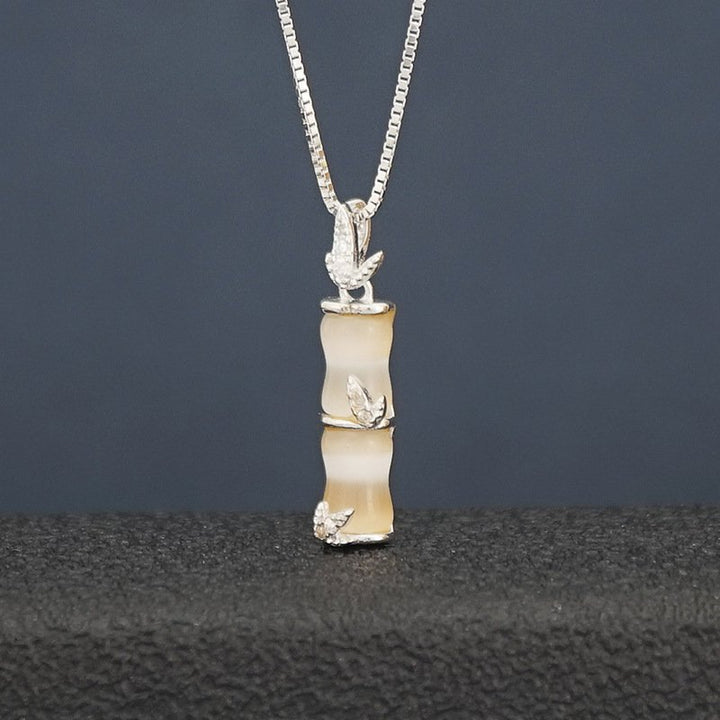 Collar de cadena de bambú