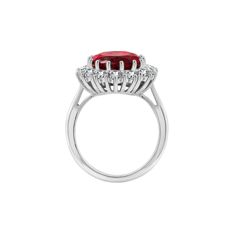 Anillo de rubí Scarlet Crown Oro