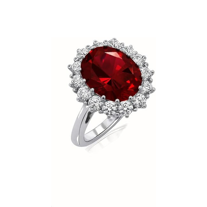 Anillo de rubí Scarlet Crown Oro