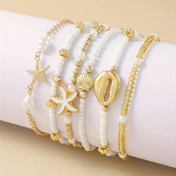 Set de 6 Pulseras de Playa