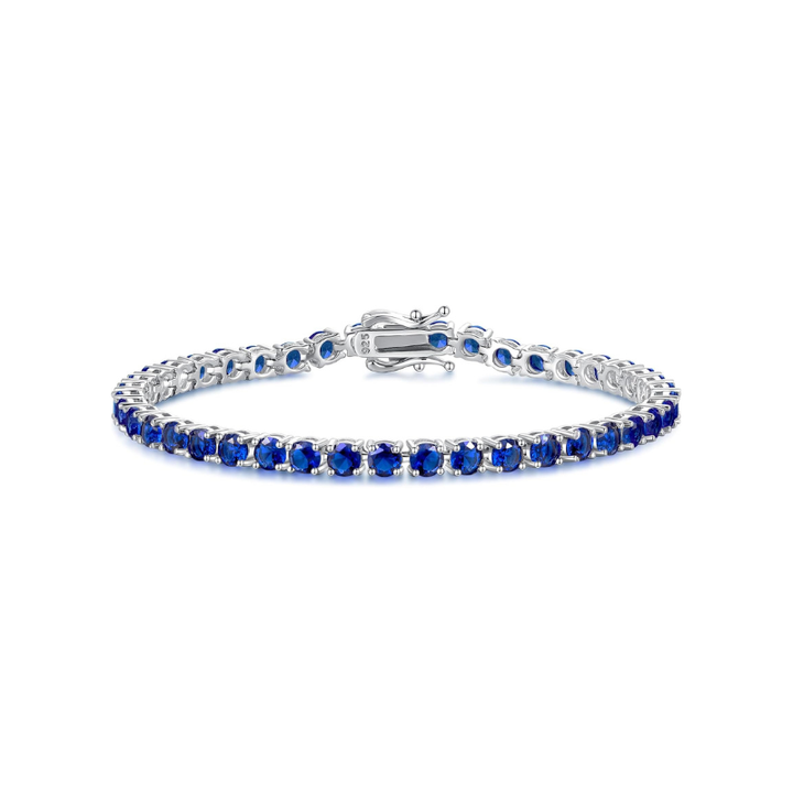 Pulsera de tenis de zafiro Oro