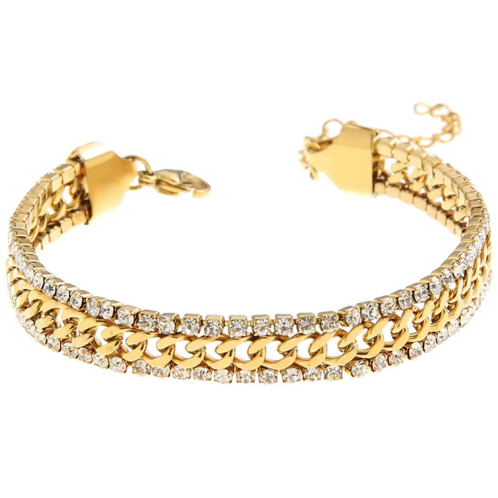 Pulsera Cadena Trenzada Gruesa