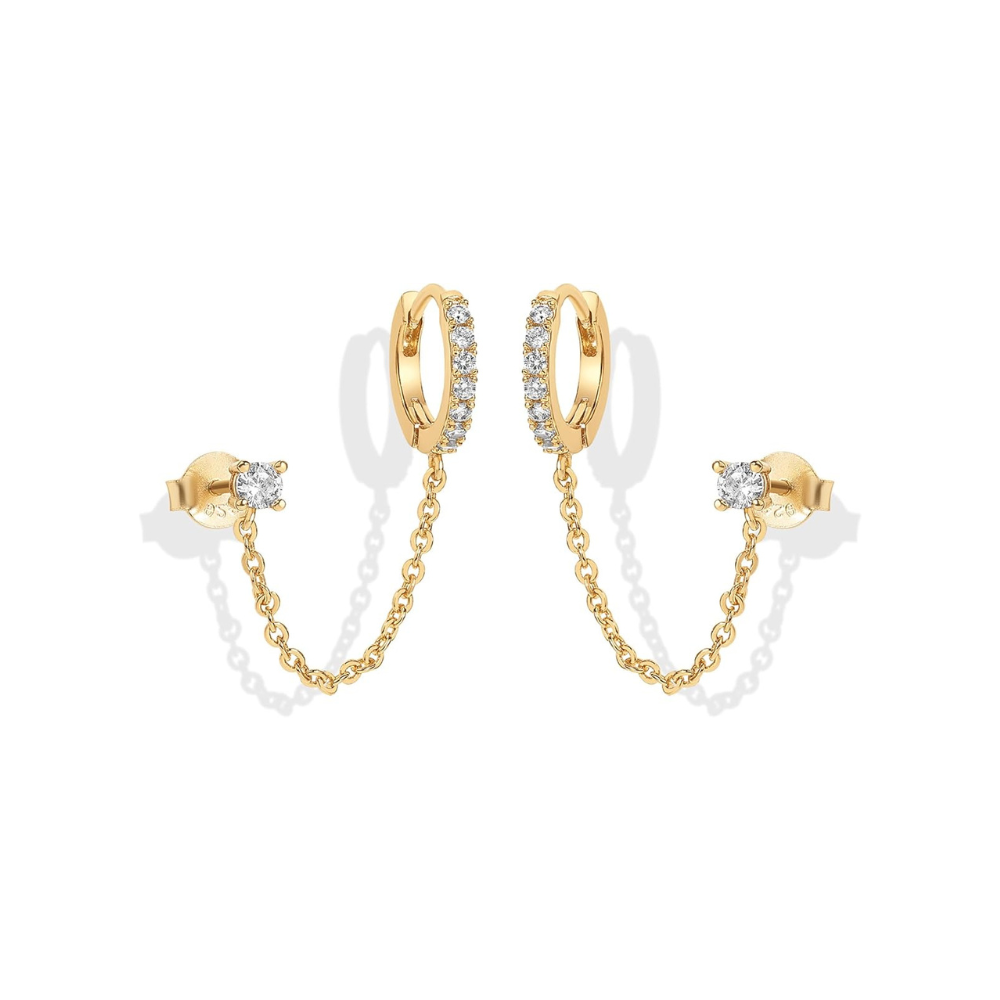 Pendientes Cadena Doble