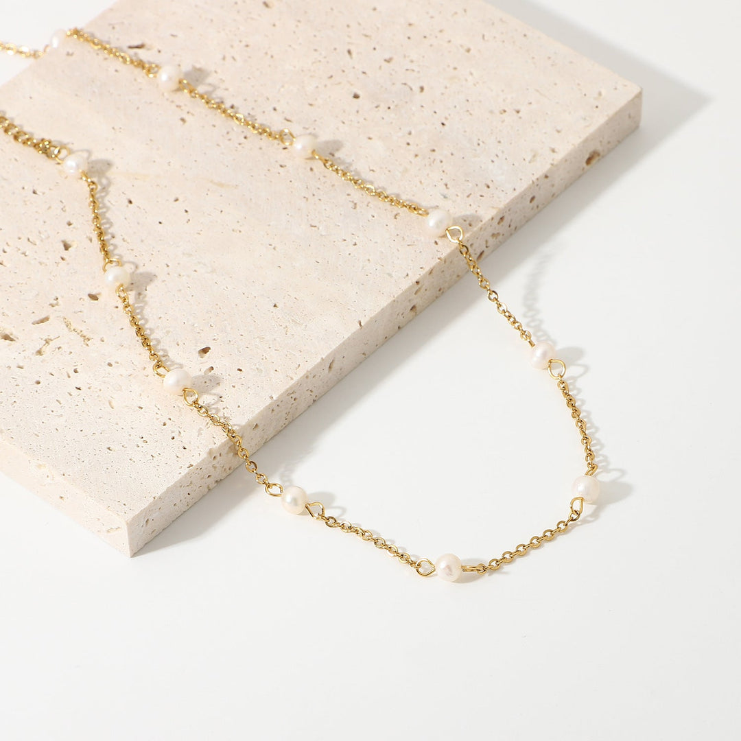 Collar de perlas de agua dulce