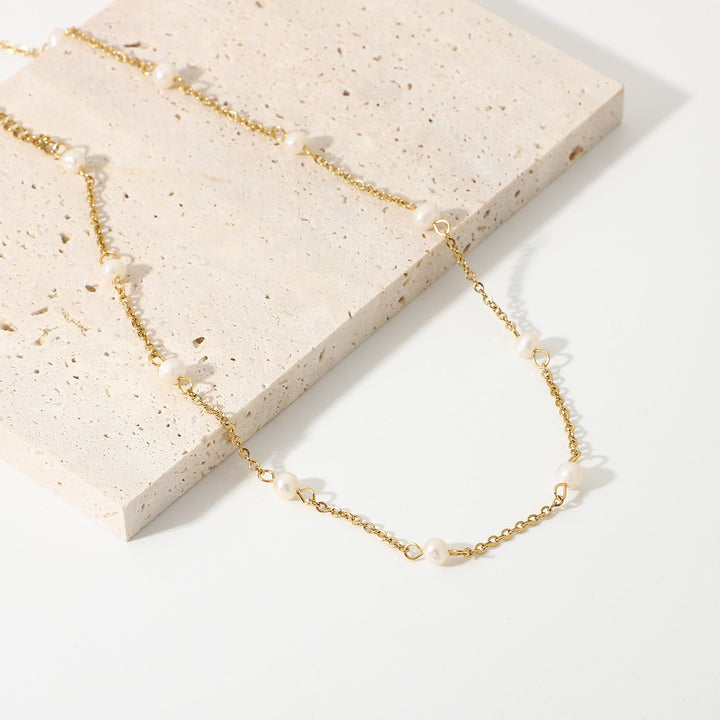 Collar de perlas de agua dulce