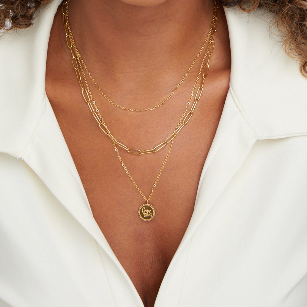 Collar de Monedas en Capas