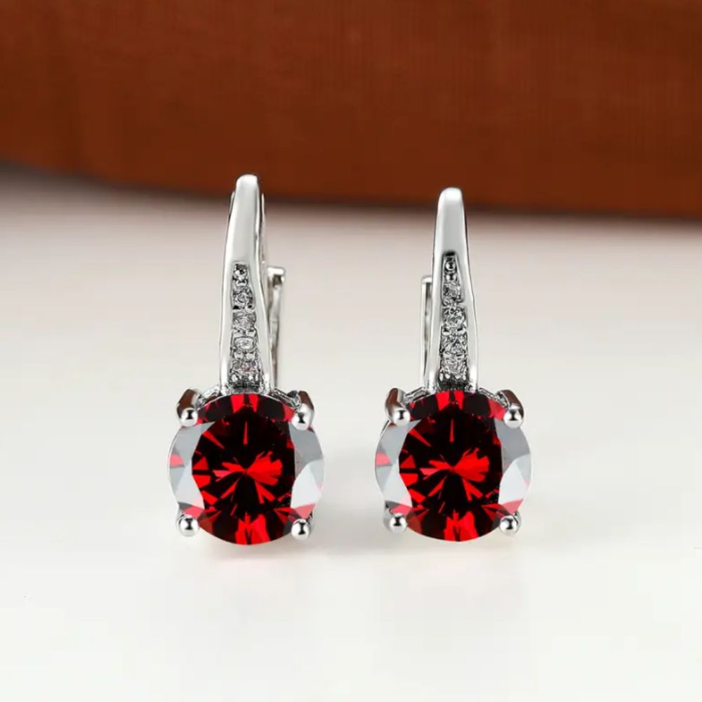 Pendientes Rojo Cálido