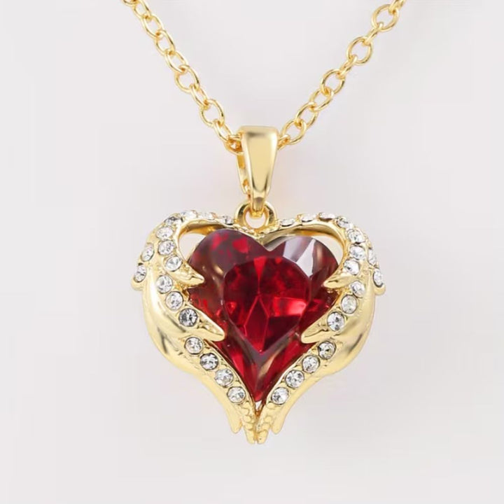 Collar Corazón Rojo Angelical