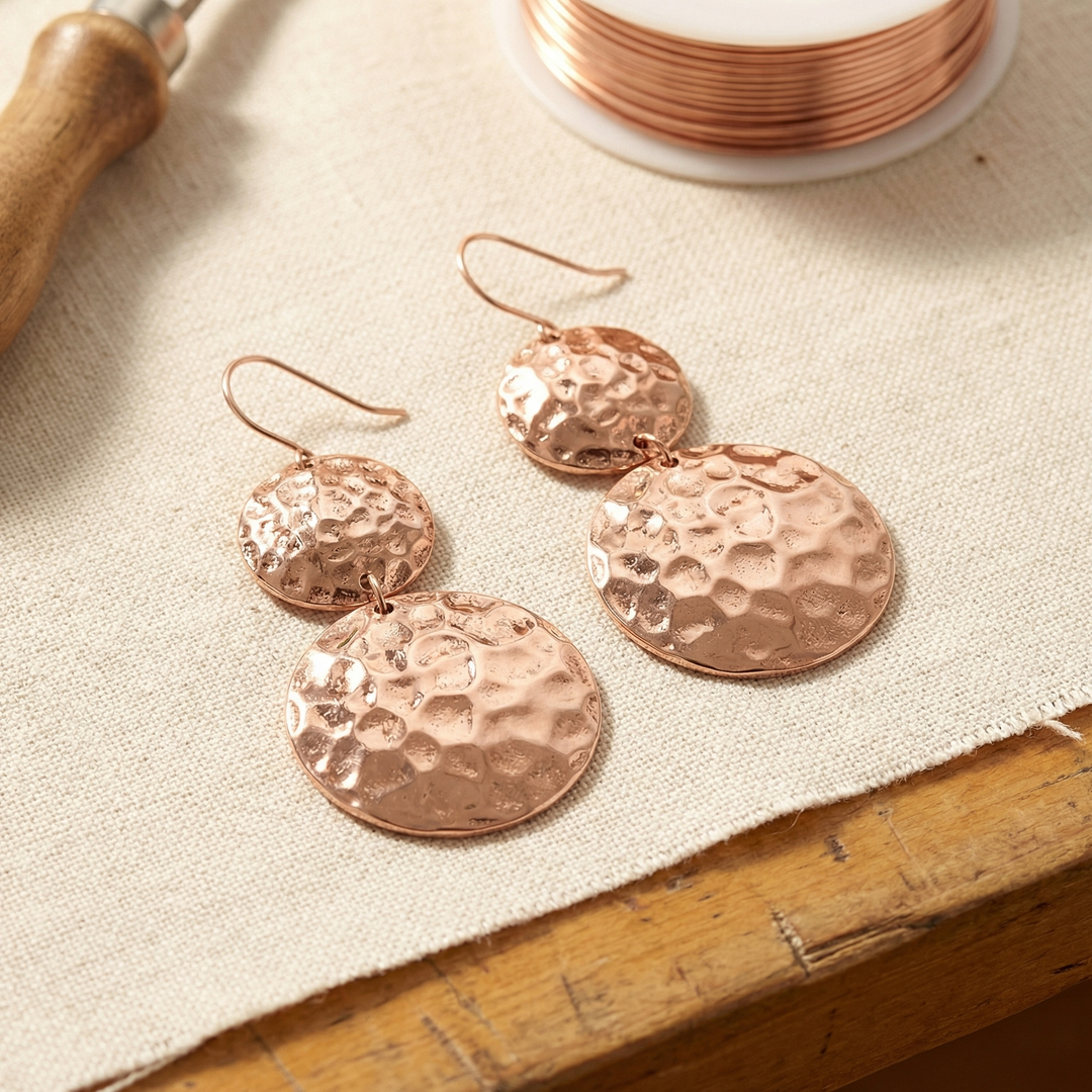 Pendientes de Cobre Gota