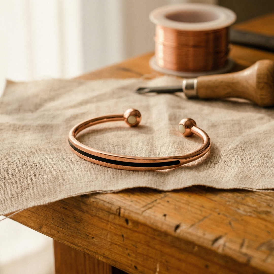 Pulsera de Cobre Doble Hilo