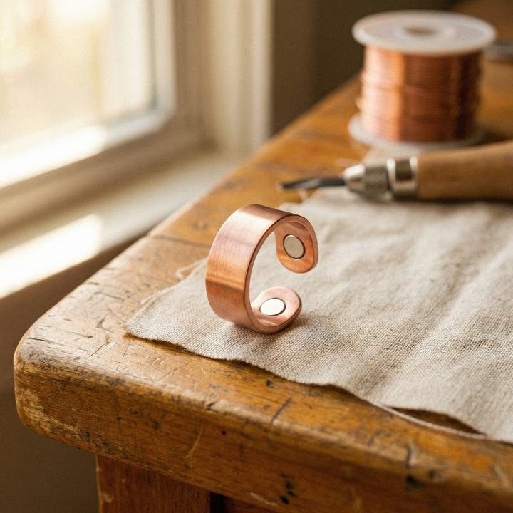 Anillo de Cobre Abierto Liso