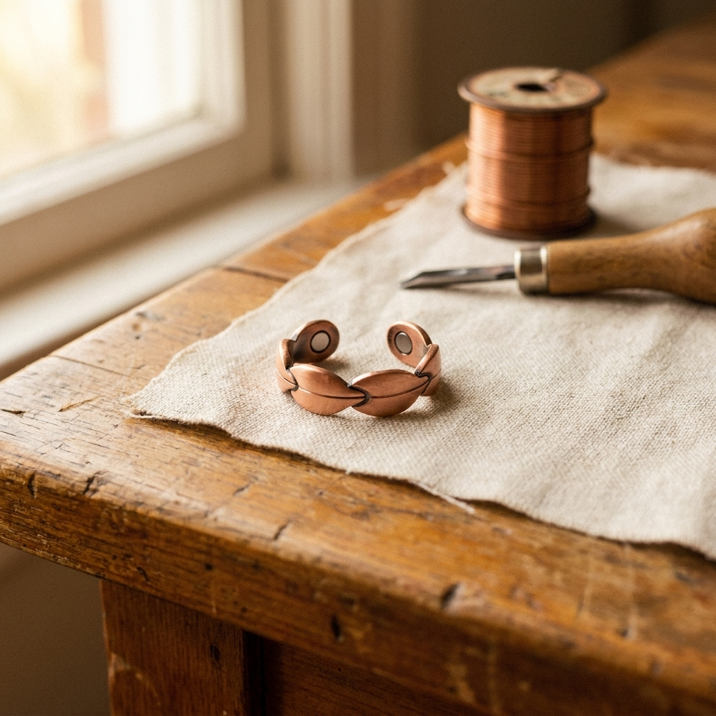 Anillo de Cobre Trenzado