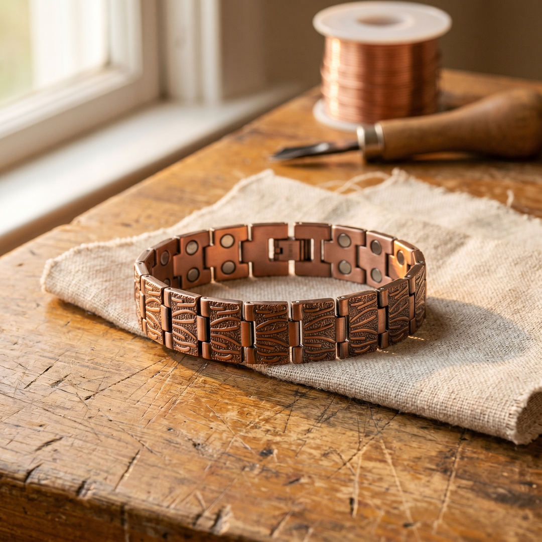 Pulsera de Cobre Hombre Grano