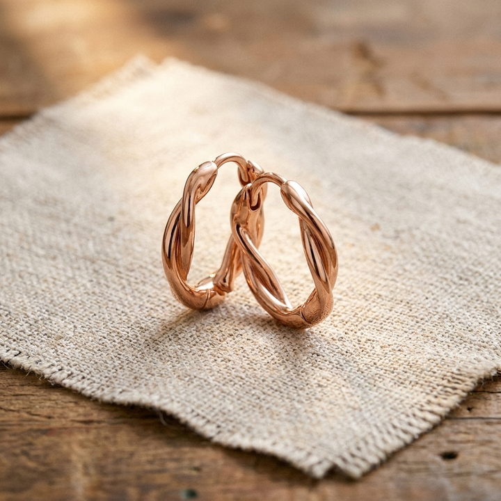Aros de Cobre Trenzados