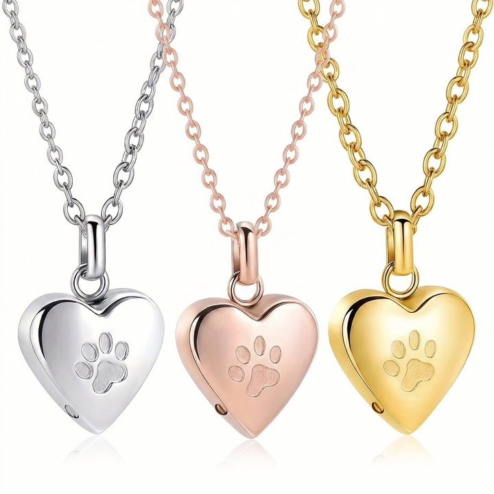 Colgante Corazón con Cenizas de tu Mascota