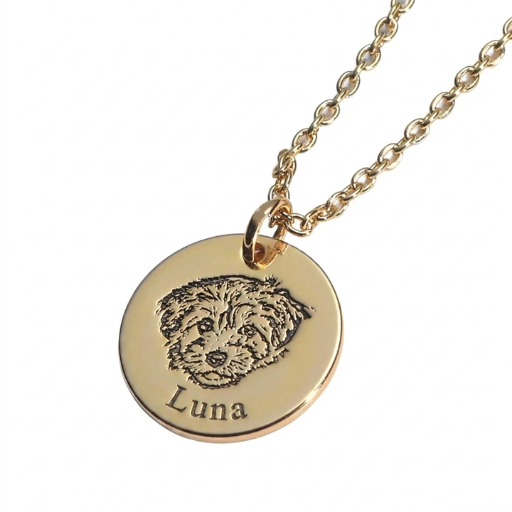 Collar Personalizado con Retrato de tu Mascota