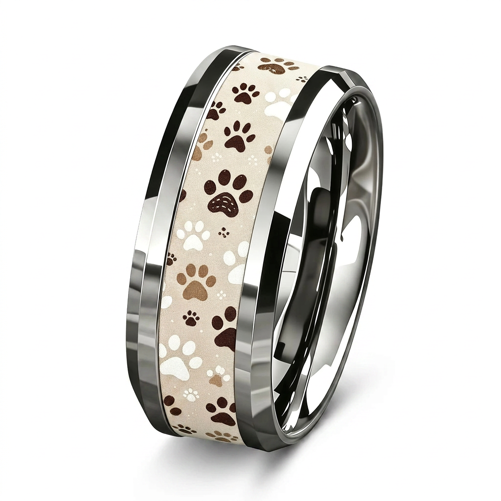 Anillo garra de perro y gato, foto principal fondo blanco