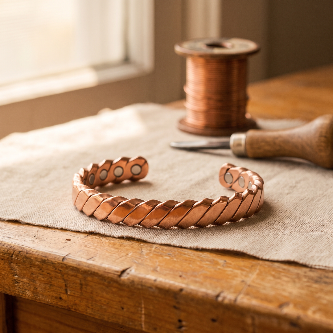 Pulsera de Cobre Musgo