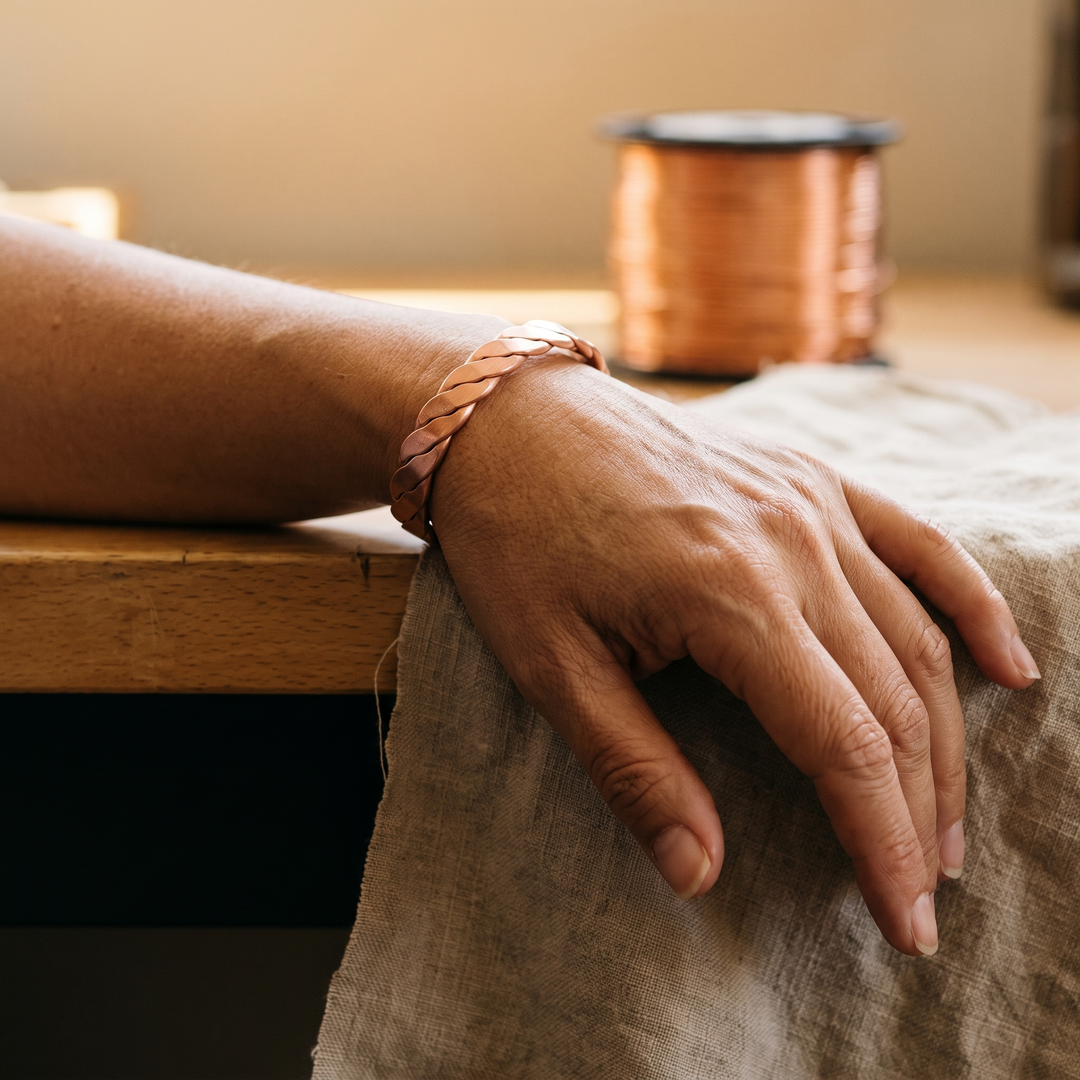 Pulsera de Cobre Caña