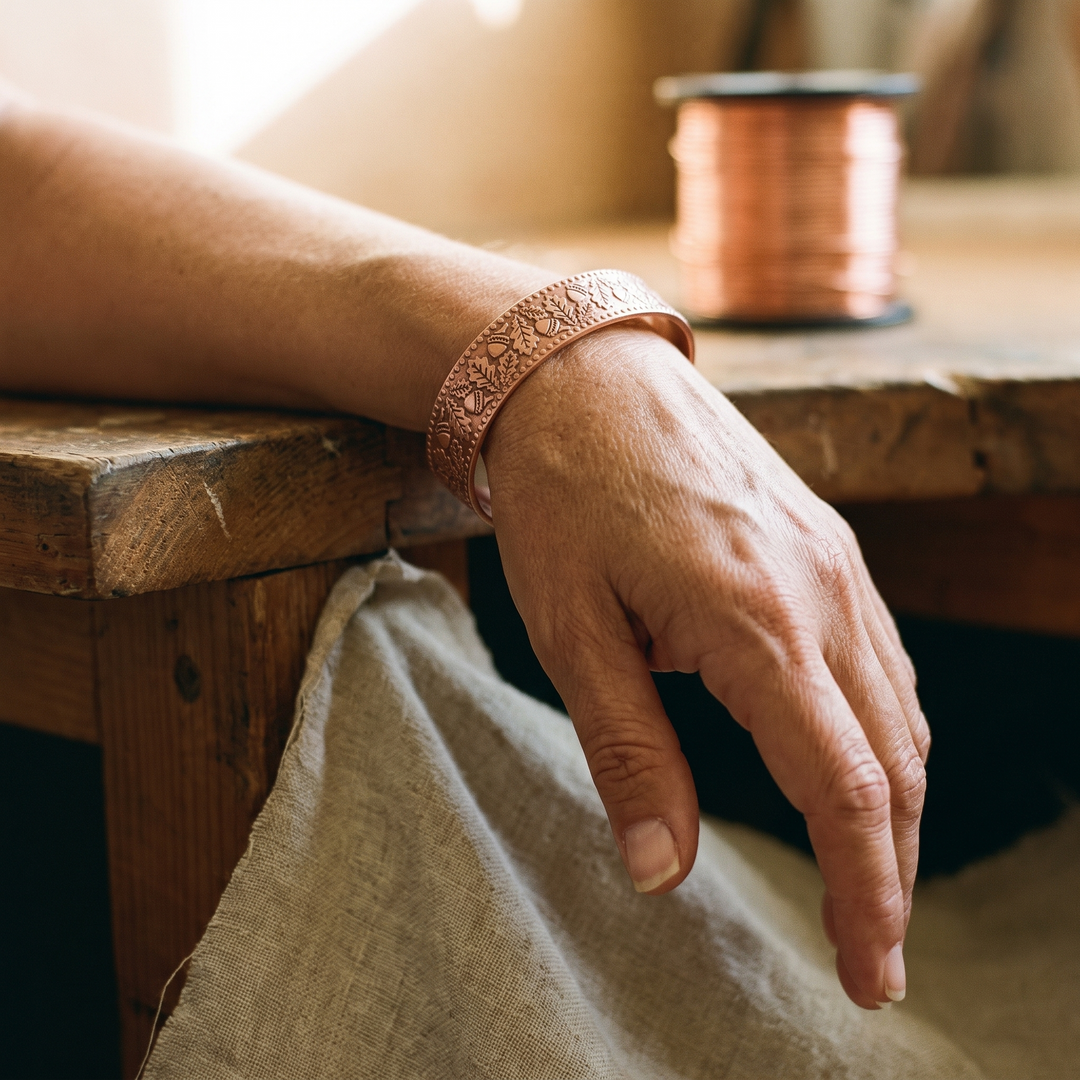 Pulsera de Cobre Madera