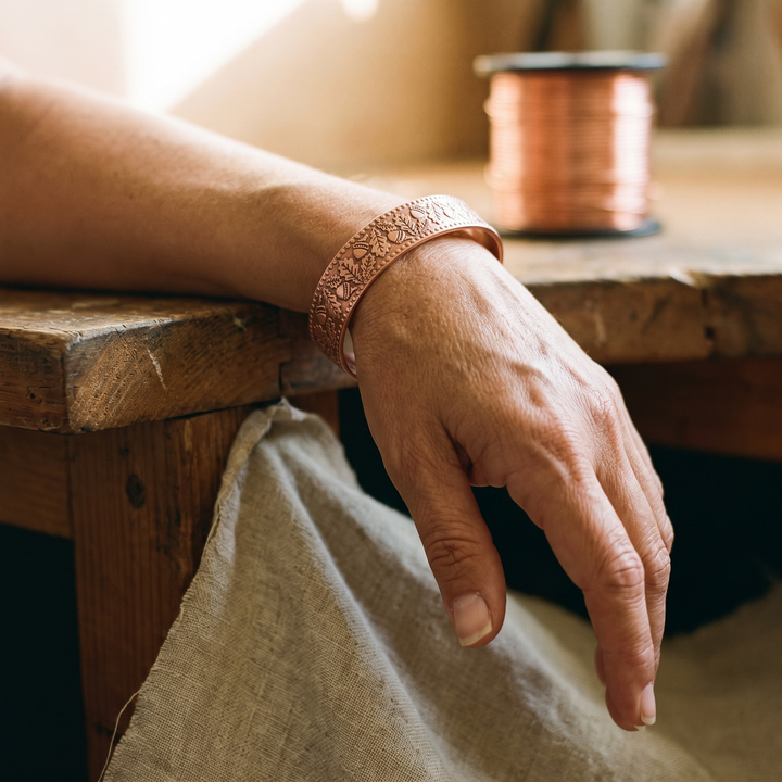 Pulsera de Cobre Madera
