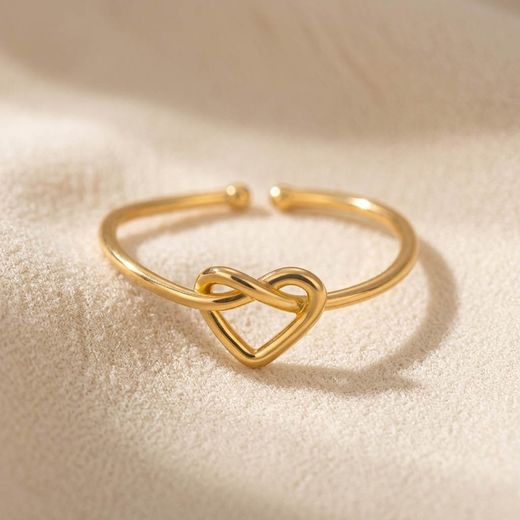 Anillo Nudo de Corazón