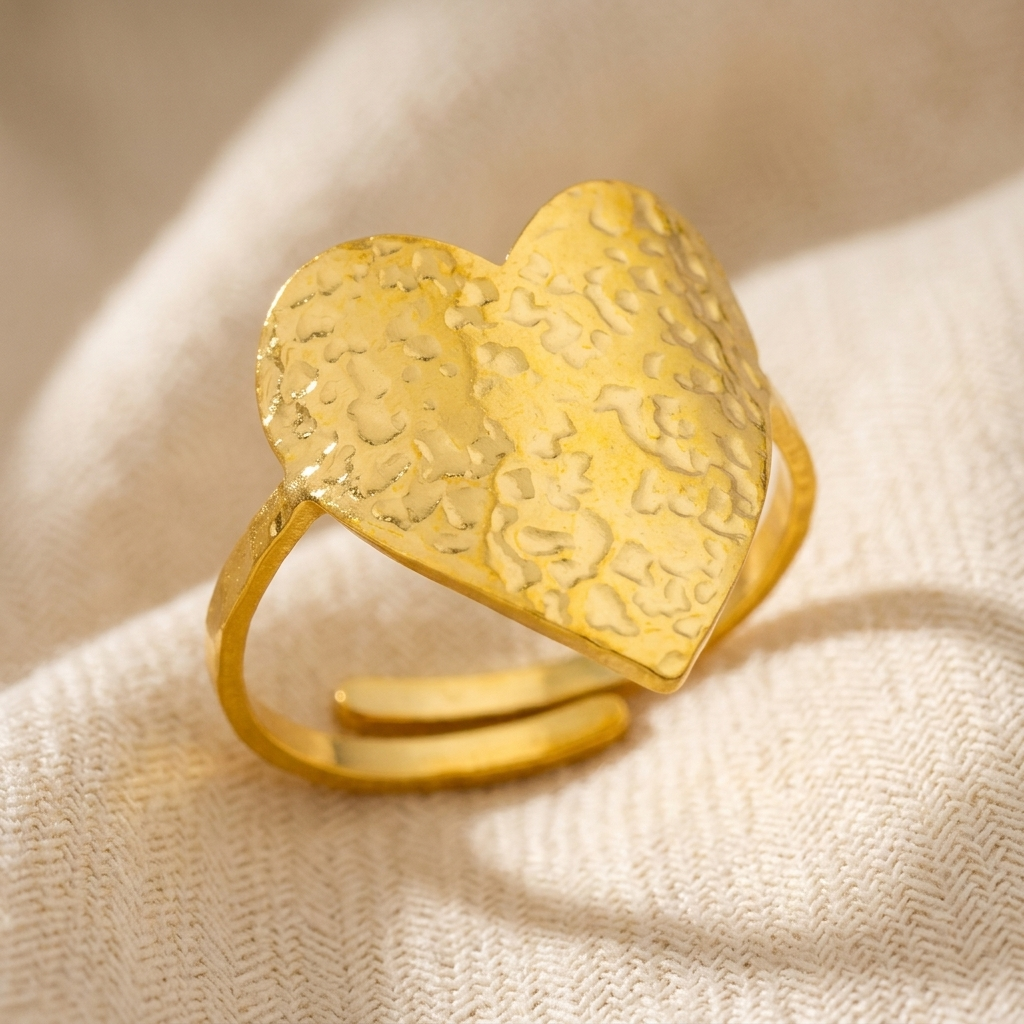 Anillo Corazón y Cuerda