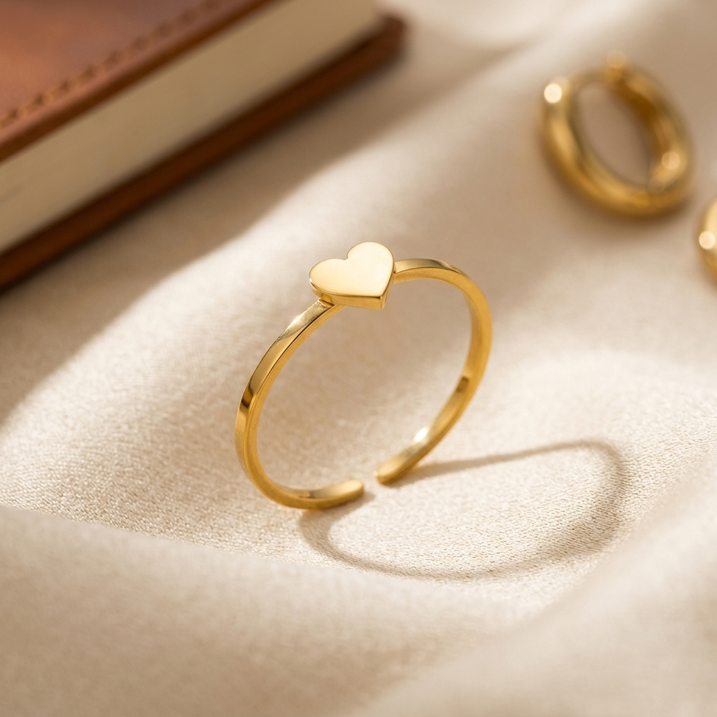Anillo Corazón Plano