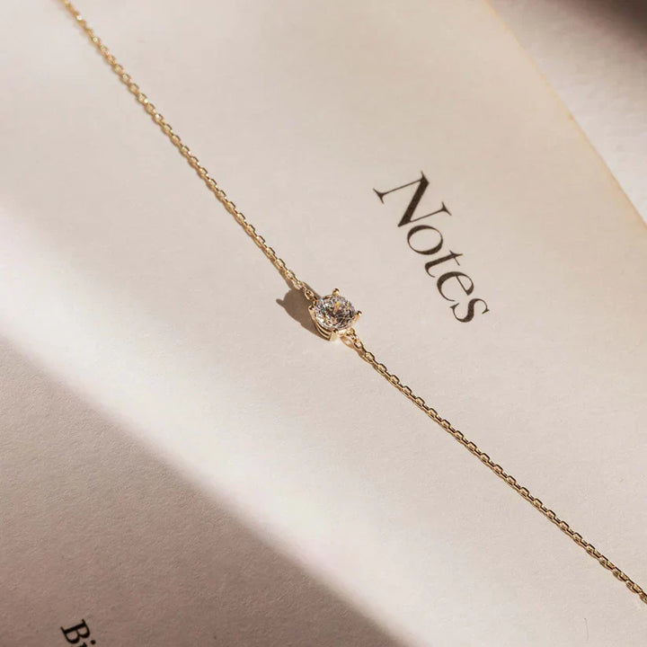 Pulsera Fina Solitario
