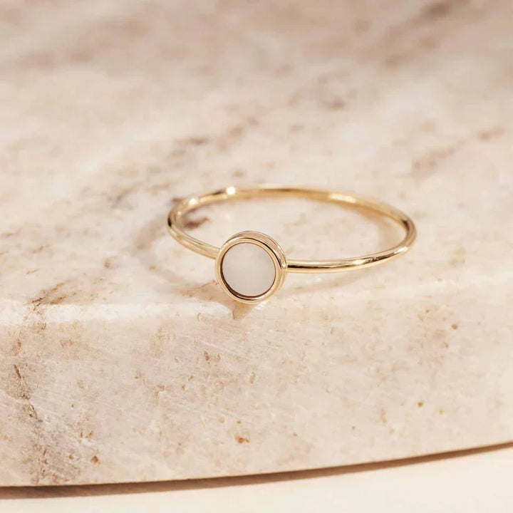 Anillo Fino Piedra Ovalada