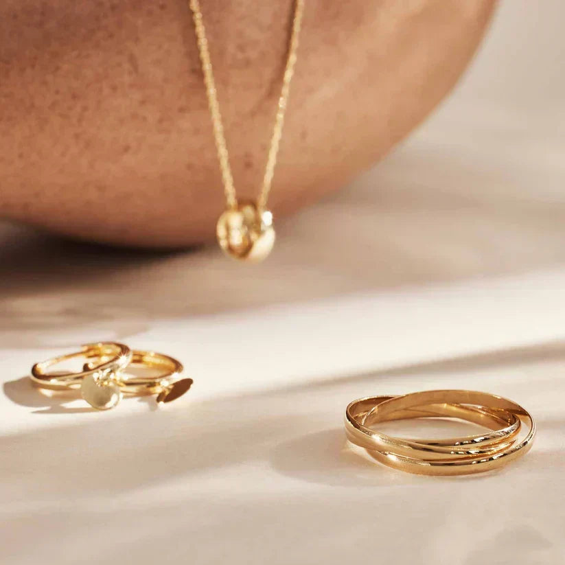 Anillo Triple Dorado