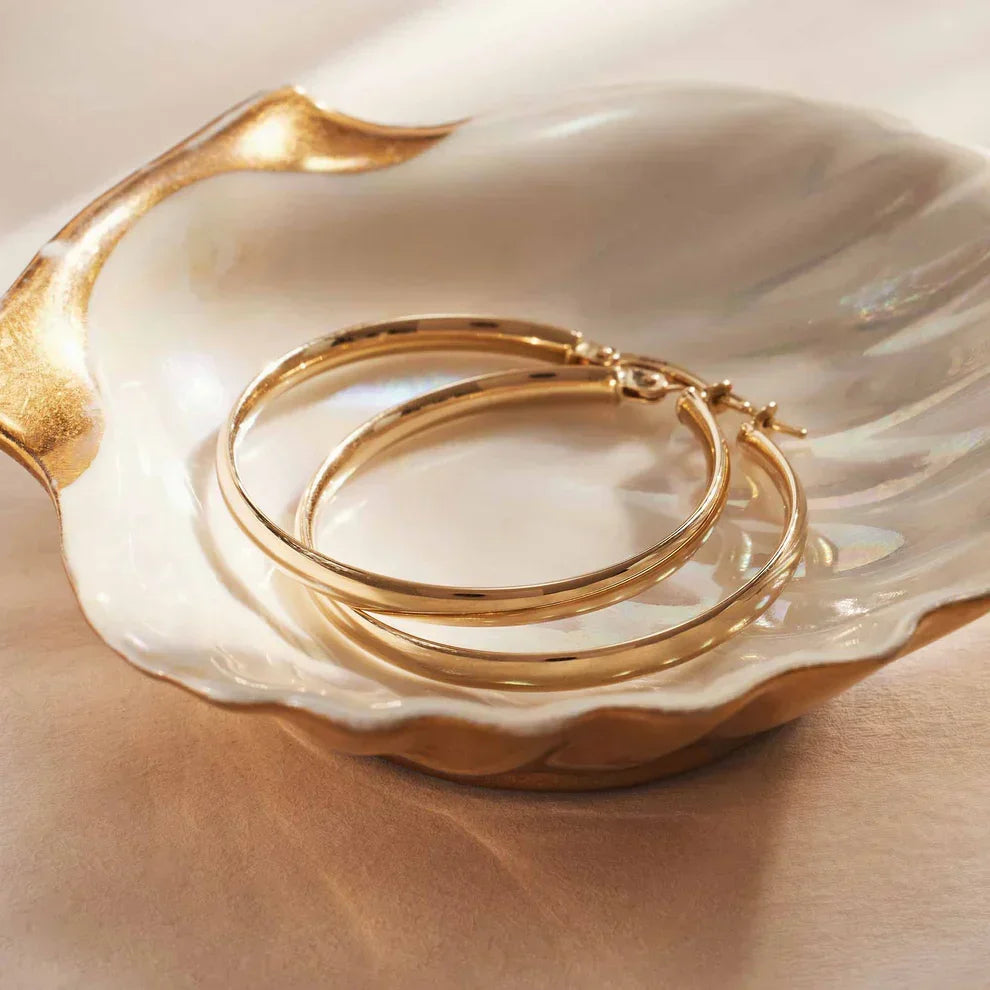 Aros Grandes Finos Dorados