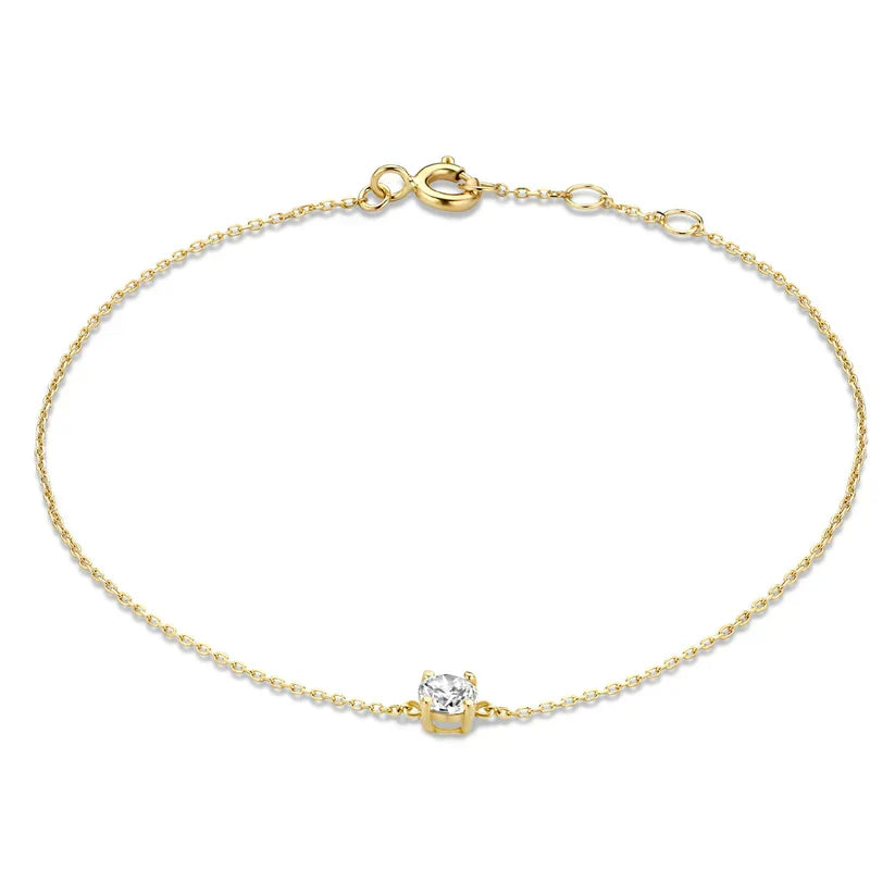 Pulsera Fina Solitario
