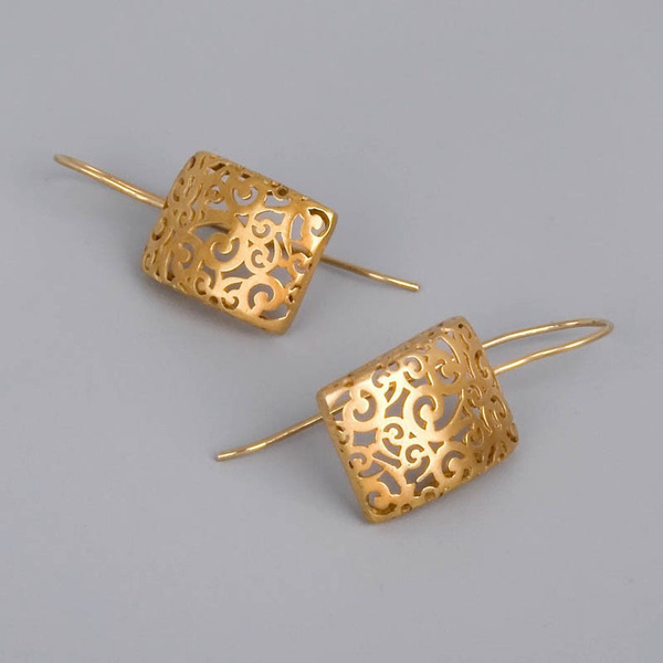 Pendientes Hiedra Hueca de Oro