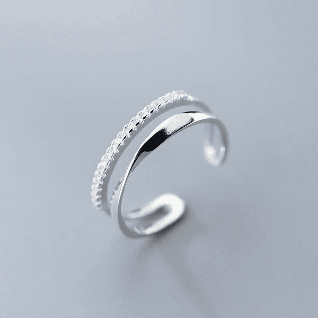Anillo Circonitas Ajustable