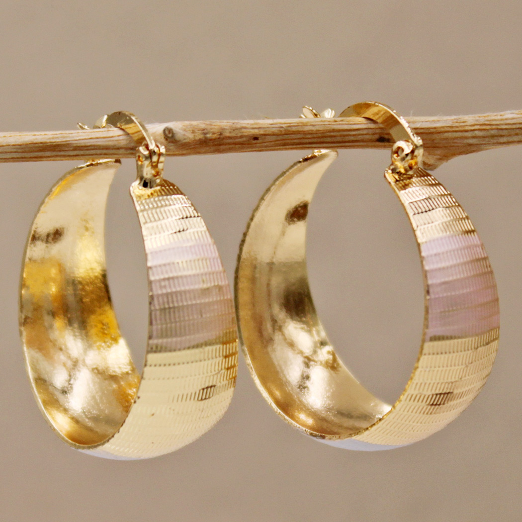 Aros Dorados Anchos