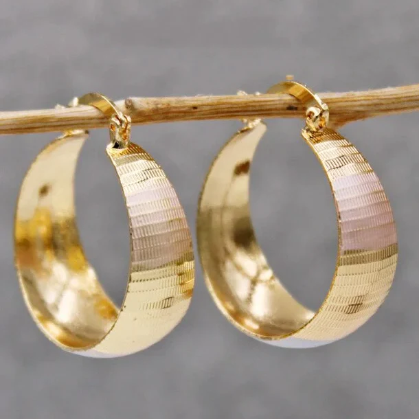 Aros Dorados Anchos