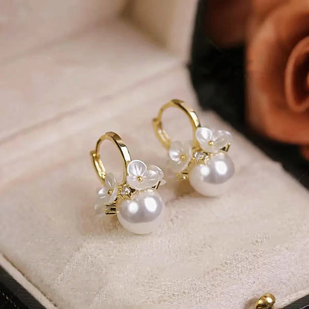 Pendientes Perlas Dobles Elegantes