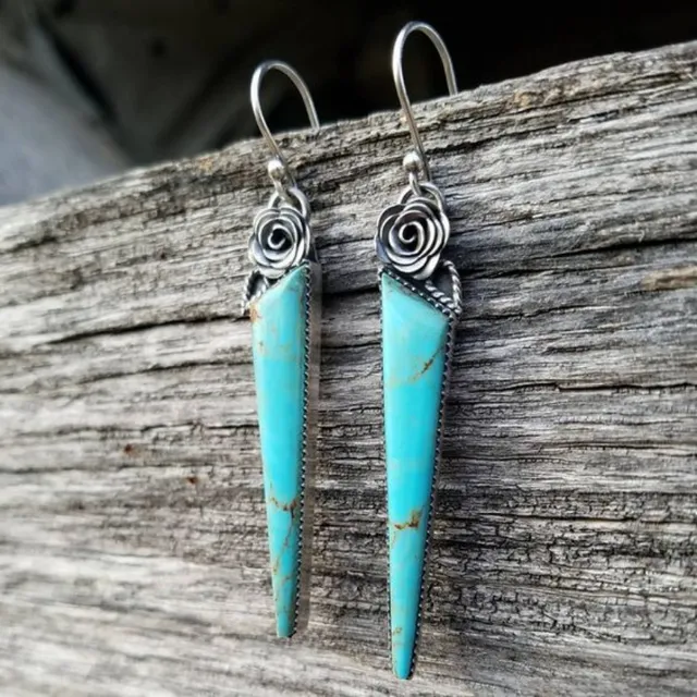 Pendientes Punta Turquesa Vintage
