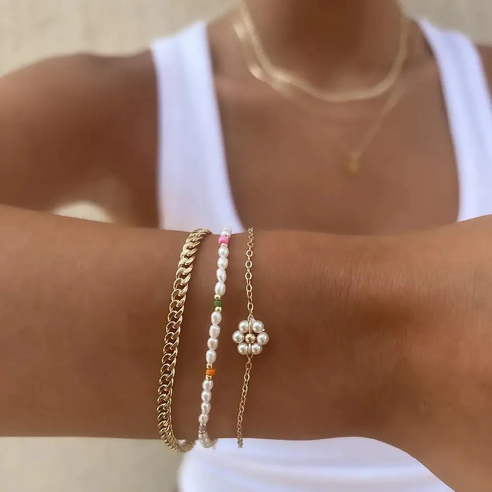 Pulsera Margarita con Perlas