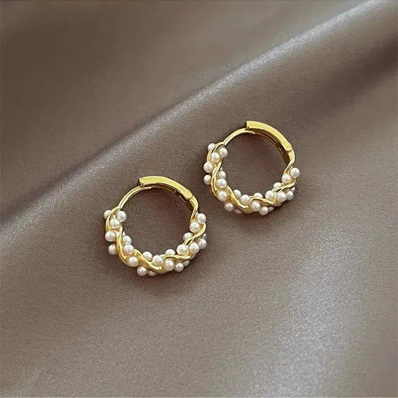 Aros Pequeños con Perlas