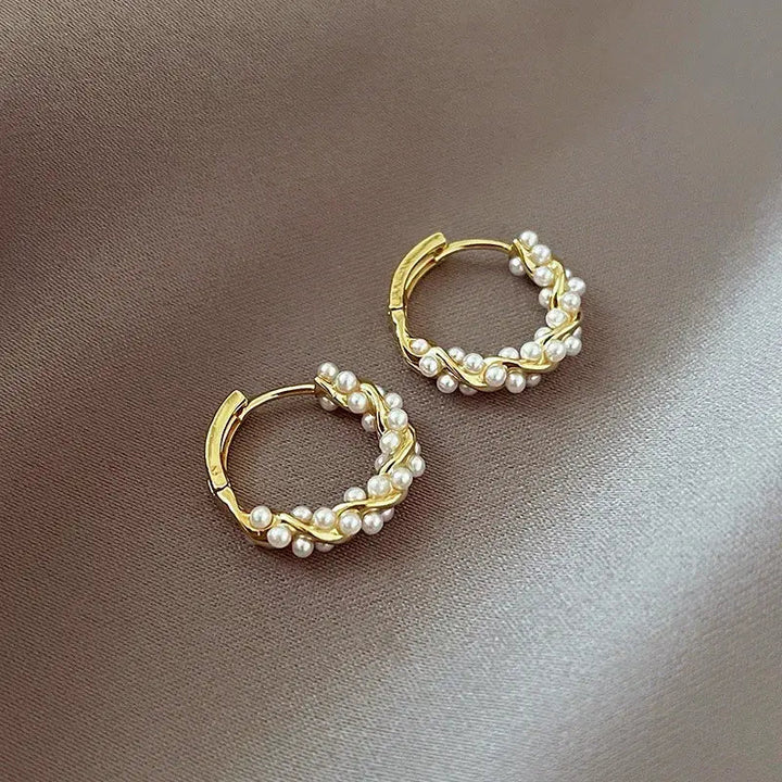 Aros Pequeños con Perlas