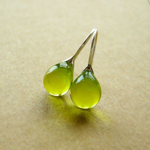 Pendientes Vintage Cristal Oliva