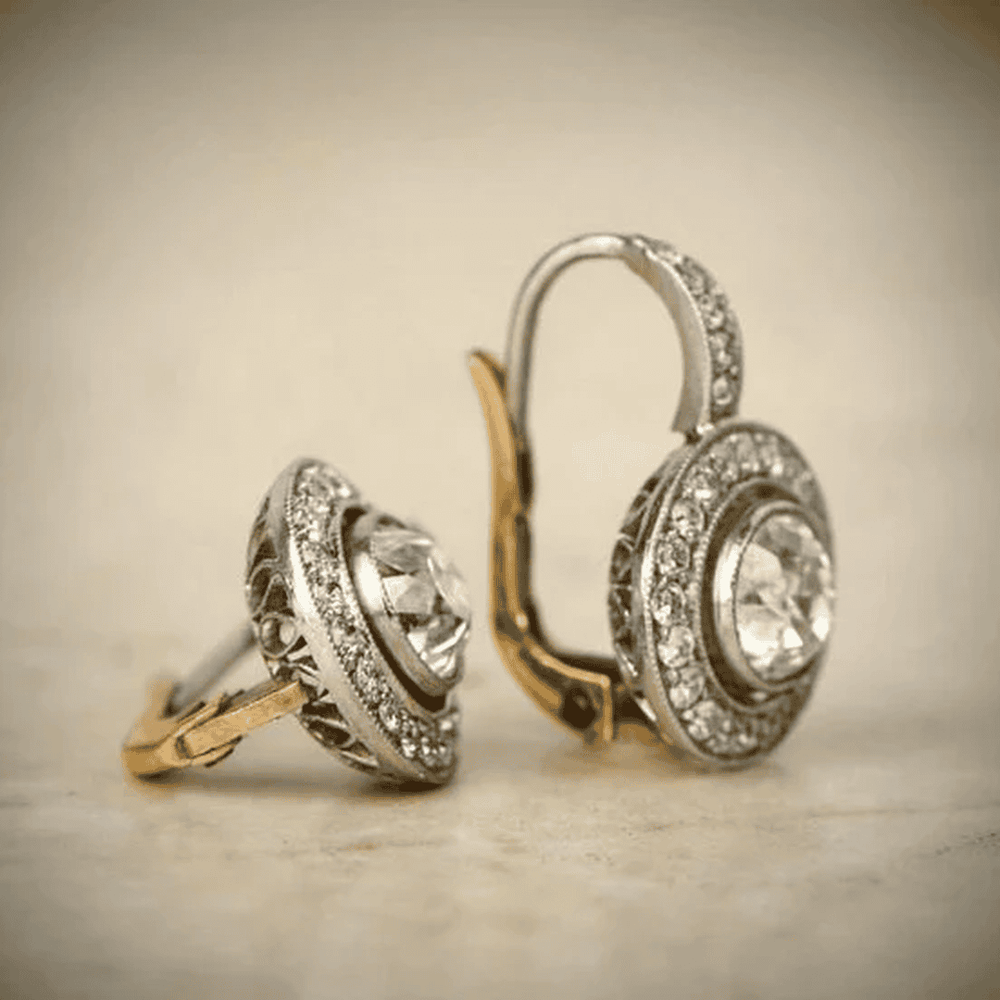 Pendientes Cristal Bicolor Vintage