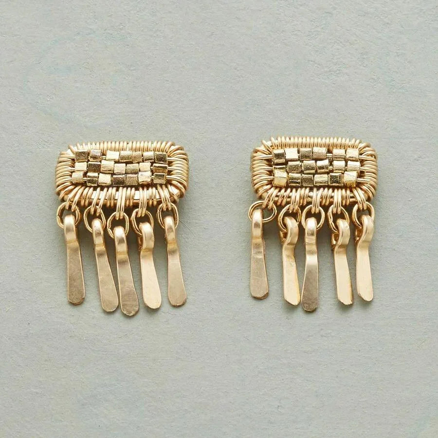 Pendientes Colgantes Vintage de Oro