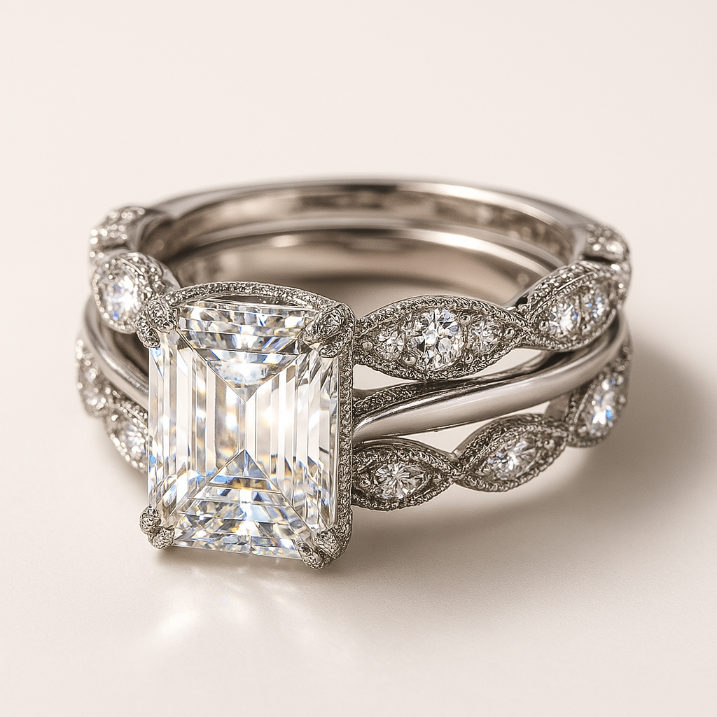 Anillo Vintage Plateado en Capas