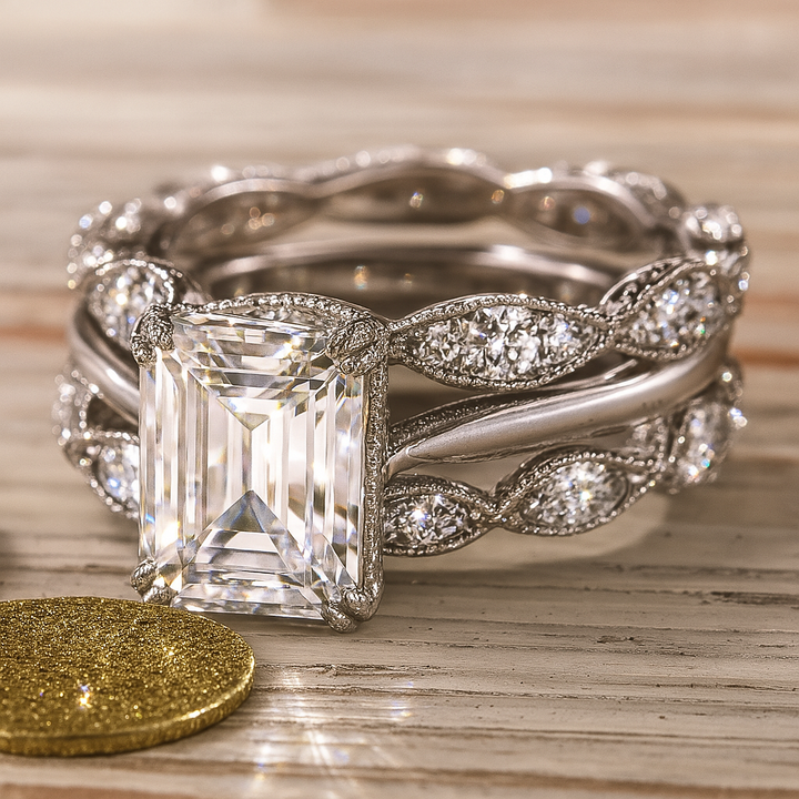 Anillo Vintage Plateado en Capas