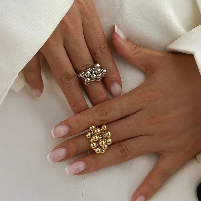 Anillo Boho con Perlas incrustadas